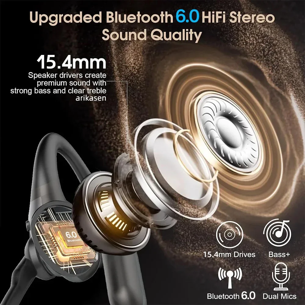 Bluetooth Headsets, Wireless H - Bone Conduction Running Headphones recension och pris