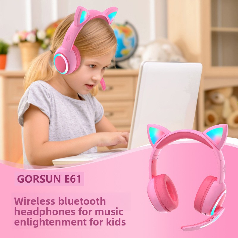 Bluetooth Headphones Cat Ear D - Cat Ear Bluetooth Headset Led recension och pris